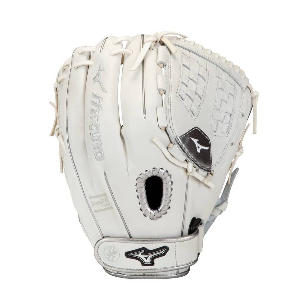 Damske Rukavice Mizuno MVP Prime SE Fastpitch 12" Softball Biele/Strieborne Vypredaj FYPT02138